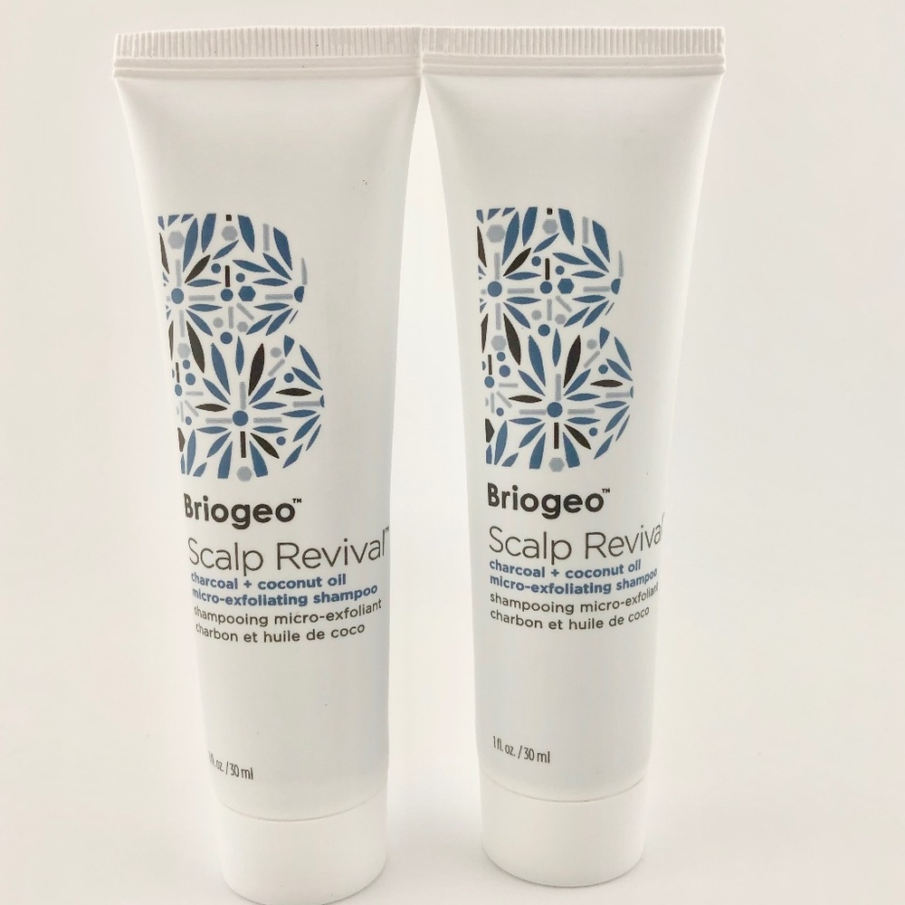 Briogeo Scalp Revival Charcoal Coconut Oil Micro Exfoliating Shampoo  2x NEW
